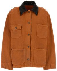 Prada - Shirt Collar Jacket - Lyst
