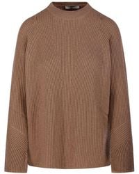 Max Mara - Ribbed Knit Sweater - Lyst
