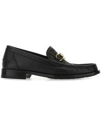 Fendi - O'lock Ff Canvas & Leather Loafer - Lyst