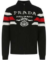 Prada - Cashmere Cardigan - Lyst