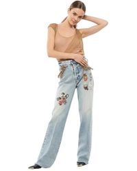DSquared² - Flared Mid Rise Jeans - Lyst