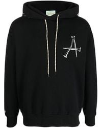 Aries - Graphic Logo Hoodie - Lyst