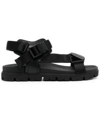 Prada - Buckle-Fastening Open-Toe Sandals - Lyst