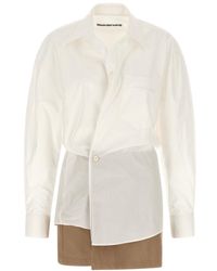 Alexander Wang - Shirt Collar Wrap Mini Dress - Lyst
