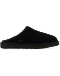 UGG - Plush Shearling Lined Suede Classic Slippers For - Lyst
