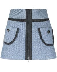 Cormio - Cerulean Wool Blend Mini Skirt - Lyst