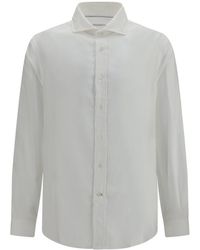 Brunello Cucinelli - Regular Solid Shirt - Lyst