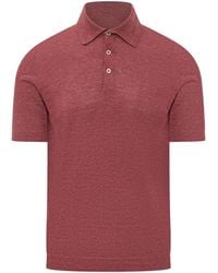 Brunello Cucinelli - Solid Shirt Collar Polo - Lyst