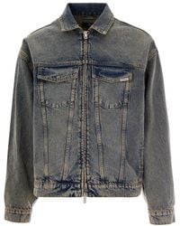 Represent - Denim Shirt Collar Jacket - Lyst