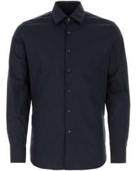 Prada - Stretch Poplin Shirt - Lyst