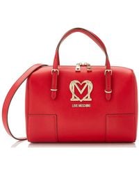 Love Moschino - Logo Plaque Small Duffle Bag - Lyst