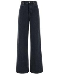 Gucci - Wide Leg Denim Cotton Jeans - Lyst