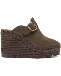 Stella McCartney - Gaia Suede Clogs - Lyst