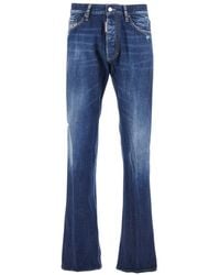 DSquared² - 'The American' Jeans With Logo Patch On The Rear And Faded Effect - Lyst