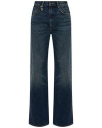 R13 - Wide-Leg Jeans Cotton - Lyst