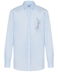 Moschino - Regular Solid Shirt - Lyst