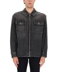 Versace - Shirt Collar Jacket - Lyst