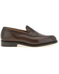 Tricker's - Solid Havard Loafers - Lyst