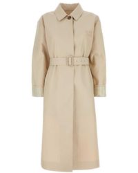 Miu Miu - Single-Breasted Trench Coat - Lyst