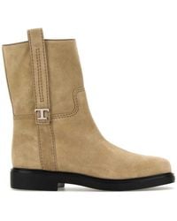Tod's - Suede Ankle Boot - Lyst