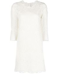 Ermanno Scervino - Wool Blend Short Dress - Lyst