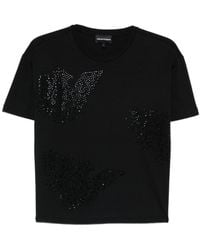 Emporio Armani - Logo Cotton T-Shirt - Lyst