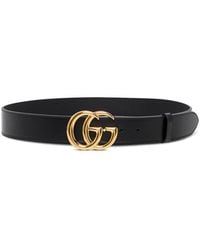 Gucci - Gg Marmont Leather Belt - Lyst