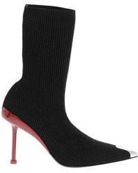 McQueen - Sock Ankle Boots - Lyst