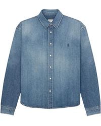 Saint Laurent - Regular Logo Shirt - Lyst