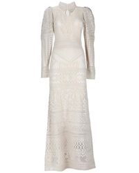 Isabel Marant - Crochet Mock Collar Maxi Dress - Lyst