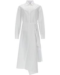 MSGM - Dress With Pareo Skirt Cotton - Lyst