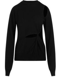Sportmax - Roundneck Cutout Pullover - Lyst