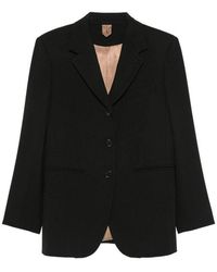 Max Mara - Solid Notched Lapel Blazer - Lyst