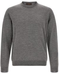 Zanone - Solid Crew Neck Sweater - Lyst