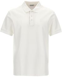 Burberry - Embroidered Logo Polo Shirt - Lyst