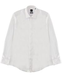BOSS - Regular Solid Shirt - Lyst