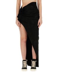 Rick Owens - Solid Maxi Skirt - Lyst