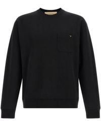 Valentino - Solid Crew Neck Sweatshirt - Lyst