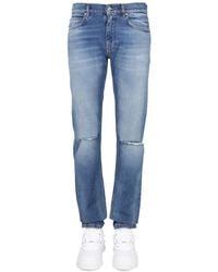 Versace - Denim Mid Rise Jeans - Lyst