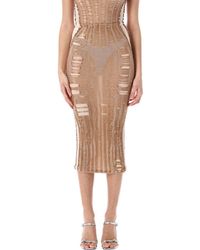 DIESEL - M-Calina Midi Skirt - Lyst