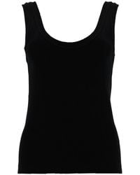 Brunello Cucinelli - Solid Scoop Neck Top - Lyst