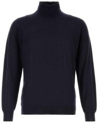 Fedeli - Midnight Turtle Neck Sweater - Lyst