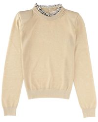 Circus Hotel - Solid Crew Neck Sweater - Lyst