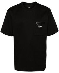 Fendi - Roma' Print T-Shirt - Lyst