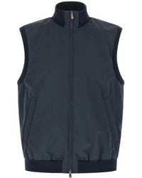 Brunello Cucinelli - Solid Mock Collar Jacket - Lyst