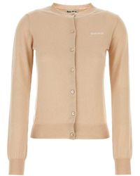 Miu Miu - Cashmere Blend Cardigan - Lyst