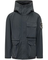 Stone Island - Solid Hood Jacket - Lyst