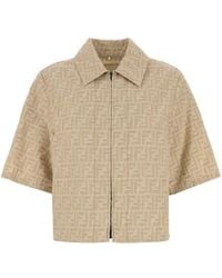 Fendi - Zip-Front Jacket With Ff Motif - Lyst