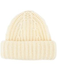Lisa Yang - Off Knitted Beanie Cap - Lyst