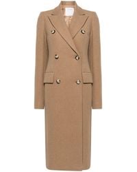 Sportmax - Wool Double-Breasted Coat - Lyst